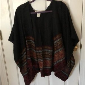 Black Loose-Fitting Cardigan
